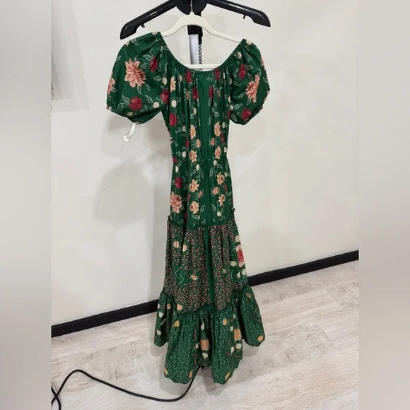 Farm Rio: NWT: Green Pineapple Garden Organic Cotton Maxi Dress